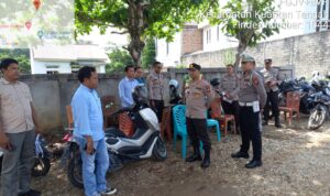 Kapolres Kuansing AKBP Pangucap turun langsung memantau prosesi peringatan Kenaikan Isa Almasih.Foto/Mengabarkan.com